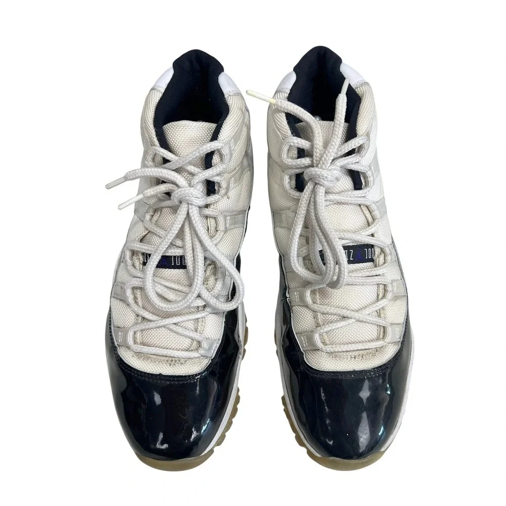 Air Jordan 11 Concord 2000 Vintage White Black 136046-101 Mens 10.5 *READ*
